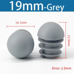 Plastic Round Pipe Plug13mm-76mm End Caps Blanking Plugs Bung Tube Pipe Inserts Black/White/Yellow/Grey Domed End Caps