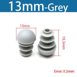 Plastic Round Pipe Plug13mm-76mm End Caps Blanking Plugs Bung Tube Pipe Inserts Black/White/Yellow/Grey Domed End Caps