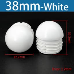 Plastic Round Pipe Plug13mm-76mm End Caps Blanking Plugs Bung Tube Pipe Inserts Black/White/Yellow/Grey Domed End Caps