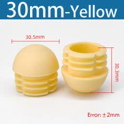 Plastic Round Pipe Plug13mm-76mm End Caps Blanking Plugs Bung Tube Pipe Inserts Black/White/Yellow/Grey Domed End Caps