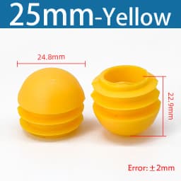 Plastic Round Pipe Plug13mm-76mm End Caps Blanking Plugs Bung Tube Pipe Inserts Black/White/Yellow/Grey Domed End Caps