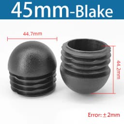 Plastic Round Pipe Plug13mm-76mm End Caps Blanking Plugs Bung Tube Pipe Inserts Black/White/Yellow/Grey Domed End Caps