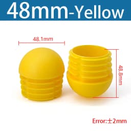 Plastic Round Pipe Plug13mm-76mm End Caps Blanking Plugs Bung Tube Pipe Inserts Black/White/Yellow/Grey Domed End Caps