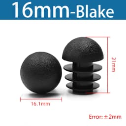 Plastic Round Pipe Plug13mm-76mm End Caps Blanking Plugs Bung Tube Pipe Inserts Black/White/Yellow/Grey Domed End Caps