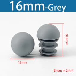 Plastic Round Pipe Plug13mm-76mm End Caps Blanking Plugs Bung Tube Pipe Inserts Black/White/Yellow/Grey Domed End Caps