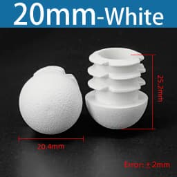 Plastic Round Pipe Plug13mm-76mm End Caps Blanking Plugs Bung Tube Pipe Inserts Black/White/Yellow/Grey Domed End Caps