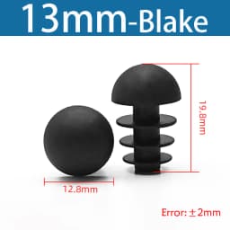 Plastic Round Pipe Plug13mm-76mm End Caps Blanking Plugs Bung Tube Pipe Inserts Black/White/Yellow/Grey Domed End Caps
