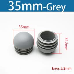 Plastic Round Pipe Plug13mm-76mm End Caps Blanking Plugs Bung Tube Pipe Inserts Black/White/Yellow/Grey Domed End Caps