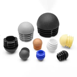 Plastic Round Pipe Plug13mm-76mm End Caps Blanking Plugs Bung Tube Pipe Inserts Black/White/Yellow/Grey Domed End Caps