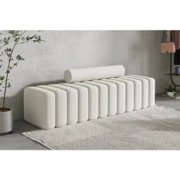 Modern Velvet Striped Block Sofa - Plush Soft Surface, Modular Striped Design, Comfortable Seating for Living Room Home Decor