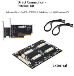 1PCS For V100 SXM2 Dual SIM Pass-Through 300G NVLink Interconnect Aom-sxmv Simplified Version