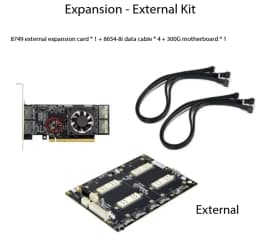 1PCS For V100 SXM2 Dual SIM Pass-Through 300G NVLink Interconnect Aom-sxmv Simplified Version