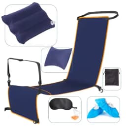Car Travel Hammock Childen Adults Long Distance Travel Sleeping Bed Bus Hammock Accessories Rests Feet Legs Sleep Artifact