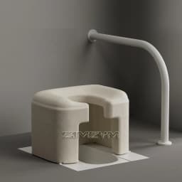EPP toilet chair, can bear 100KG, suitable for the elderly and pregnant women, can be used as Bath stool chair,commode chair