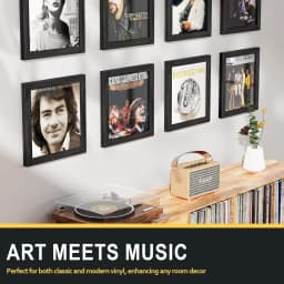 Vinyl Record Frame Album Frames for Vinyl Records Display, Record Frame for 10x10 Inch LP Cover Display