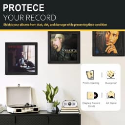 Vinyl Record Frame Album Frames for Vinyl Records Display, Record Frame for 10x10 Inch LP Cover Display
