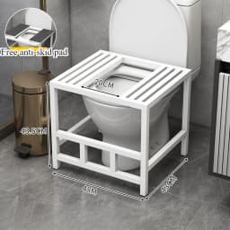 The toilet seat is changed to a squatting toilet squatting pit artifact. The toilet seat is changed to a squatting toilet