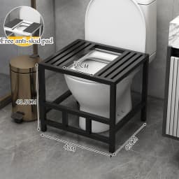 The toilet seat is changed to a squatting toilet squatting pit artifact. The toilet seat is changed to a squatting toilet