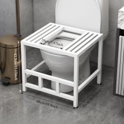 The toilet seat is changed to a squatting toilet squatting pit artifact. The toilet seat is changed to a squatting toilet