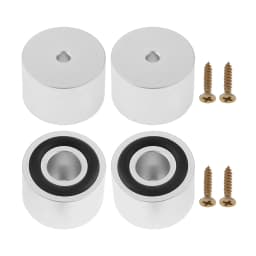 4Pcs Cutting Board Feet with Non Slip Pads Board Feet Legs with Silicone Rubber and Screws Kit for Kitchen Unfinished Cutting