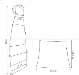 Outdoor Waterproof Mat, Monthly Curved Swing Mat, Thickened Hanging Basket Mat, Sheet