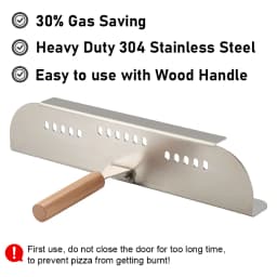 ROMALDO Pizza Oven Door for Gozney Arc XL Heavy Duty Stainless Steel Perfect Size for Gozney Arc XL