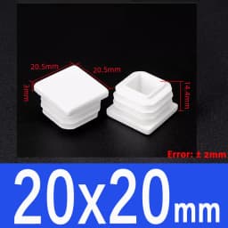 White Square lastic Pipe Plugs Rectangle Blanking End cap tube plug table chair foot cover Dust-Proof