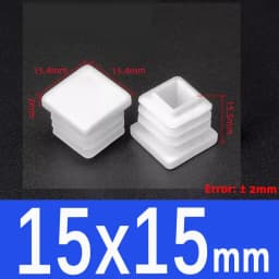 White Square lastic Pipe Plugs Rectangle Blanking End cap tube plug table chair foot cover Dust-Proof