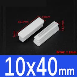 White Square lastic Pipe Plugs Rectangle Blanking End cap tube plug table chair foot cover Dust-Proof