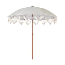 Seaside Resort Beach Umbrella Courtyard Umbrella Tassel Pool Sun Protection Terrace Parasol No Base