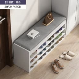 Space Saving Entryway Shoe Rack Bench with Seat for Home Hallway Living Room Dorm Easy Assembly Multipurpose Storage Organizer