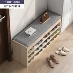 Space Saving Entryway Shoe Rack Bench with Seat for Home Hallway Living Room Dorm Easy Assembly Multipurpose Storage Organizer