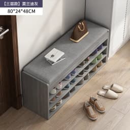 Space Saving Entryway Shoe Rack Bench with Seat for Home Hallway Living Room Dorm Easy Assembly Multipurpose Storage Organizer