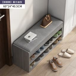 Space Saving Entryway Shoe Rack Bench with Seat for Home Hallway Living Room Dorm Easy Assembly Multipurpose Storage Organizer