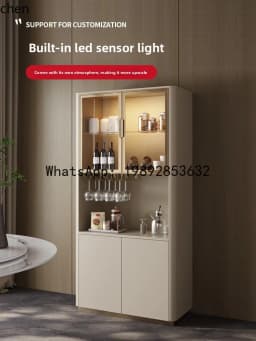 YFY High-End Wine Cabinet Modern Living Room Storage Small Apartment Red Wine Storage Cabinet Glass Display Side Cabinet