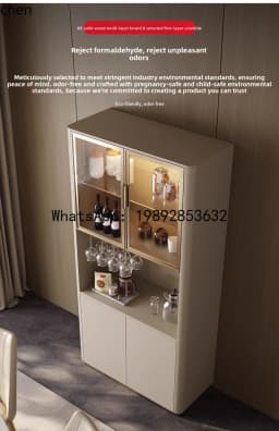 YFY High-End Wine Cabinet Modern Living Room Storage Small Apartment Red Wine Storage Cabinet Glass Display Side Cabinet