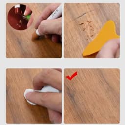 Waterproof Furniture Repair Pen Wooden Furniture Touch Up Floor Repair Pen Stains Scratches Damaged Scratch Wood Repair Crayon