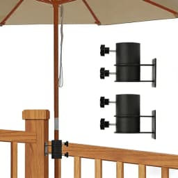 Adjustable Outdoor Umbrella Base2-4Installation Bracket Deck Railing Suitable for Umbrella Base Fixed Bracket Metal Material