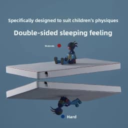 Children's Mattress 10CM Thickness Natural Coconut Palm Removable and Washable Antibacterial Anti-mite Double-sided Available