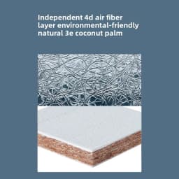Children's Mattress 10CM Thickness Natural Coconut Palm Removable and Washable Antibacterial Anti-mite Double-sided Available