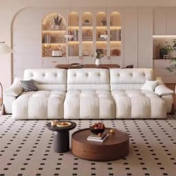 Modern Italian Arm Electric Sofa Fabric Luxury Apartments Sleeper Sofa Living Room Oversized Relax Divano Moderno Furniture Home
