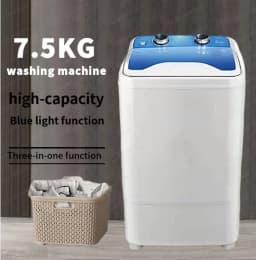 Cheap Mini Washing Machine 7.5kg Single Barrel Baby Clothes with Rotary Dryer Basket