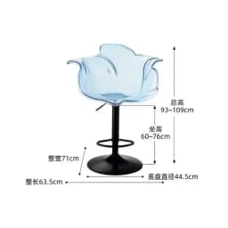 Stylish Transparent Modern Furniture Acrylic Bar Stools, and Balcony Seats, Simple and Luxurious Transparent Petal Dining Chairs