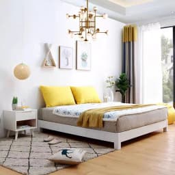 %&Japanese Tatami Bed Frame Simple Modern Minimalist Solid Wooden Tatami Bed Frame