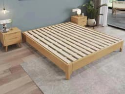 %&Japanese Tatami Bed Frame Simple Modern Minimalist Solid Wooden Tatami Bed Frame