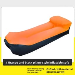Outdoor Portable Inflatable Sofa Inflatable Outdoor Air Sun Inflatable Lounger Blow Up Chair Bag Banana Camping Air Bed Beanbag