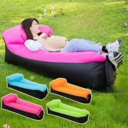 Outdoor Portable Inflatable Sofa Inflatable Outdoor Air Sun Inflatable Lounger Blow Up Chair Bag Banana Camping Air Bed Beanbag