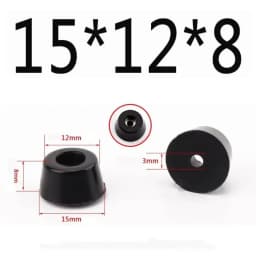 Case Feet Rubber Rubber Feet Anti-Slip Round Anti-Slip Bumper Pad Fine Grips Furniture Feet Pad Table Chair Use