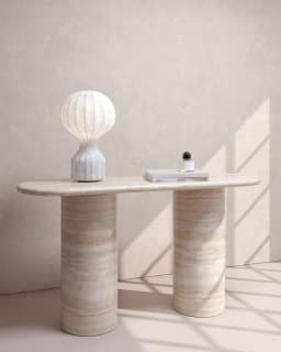 2026 Hot Sales Natural Marble Honed Stone Side Table for Minimalist Home Living Room and Office Decoration