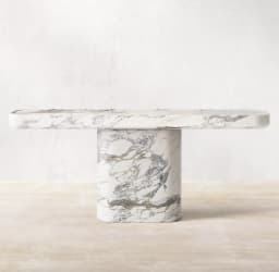 2026 Hot Sales Natural Marble Honed Stone Side Table for Minimalist Home Living Room and Office Decoration